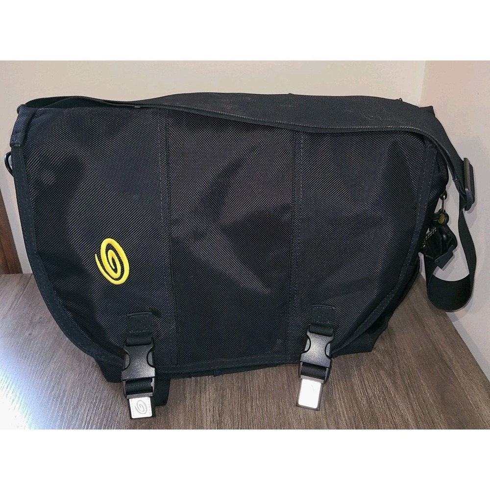Timbuk2 Black Messenger Laptop Bag Large Shoulder Padded Crossbody Travel Work